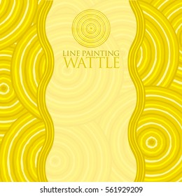 Line painting invite/ greeting card in vector format.
