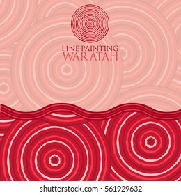 Line painting invite/ greeting card in vector format.