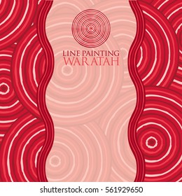 Line painting invite/ greeting card in vector format.