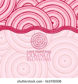 Line painting invite/ greeting card in vector format.