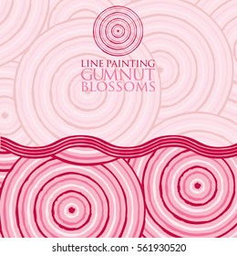 Line painting invite/ greeting card in vector format.