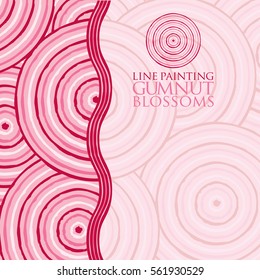 Line painting invite/ greeting card in vector format.