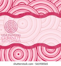 Line painting invite/ greeting card in vector format.