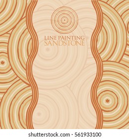Line painting invite/ greeting card in vector format.