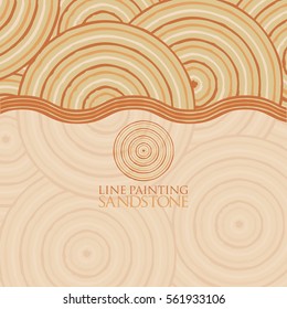 Line painting invite/ greeting card in vector format.
