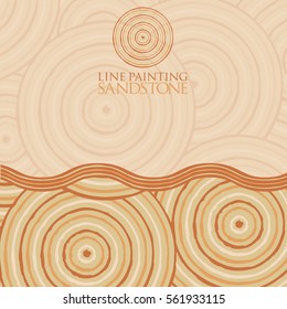 Line painting invite/ greeting card in vector format.