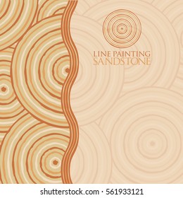 Line painting invite/ greeting card in vector format.