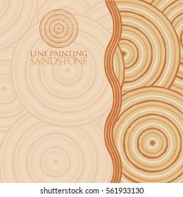 Line painting invite/ greeting card in vector format.