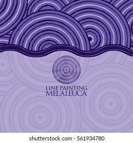 Line painting invite/ greeting card in vector format.