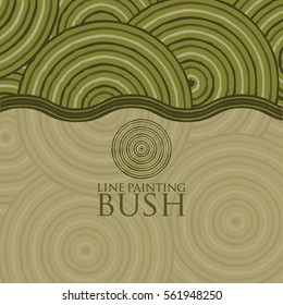 Line painting invite/ greeting card in vector format.