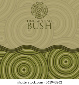 Line painting invite/ greeting card in vector format.