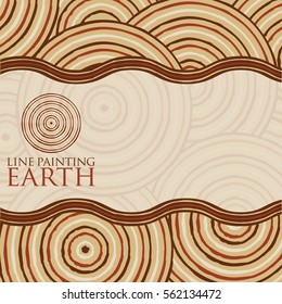 Line painting invite/ greeting card in vector format.