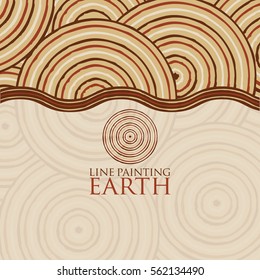 Line painting invite/ greeting card in vector format.