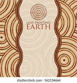 Line painting invite/ greeting card in vector format.