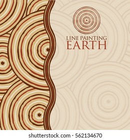 Line painting invite/ greeting card in vector format.