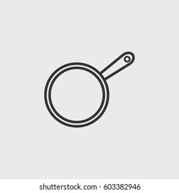 Line pan  icon illustration isolated vector sign symbol