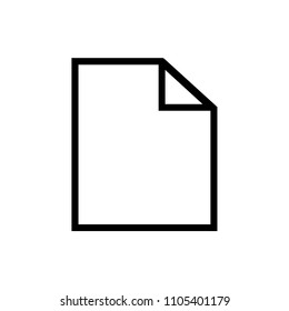 Line paper icon vector