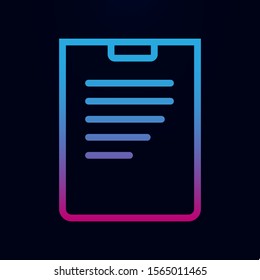 Line paper nolan icon. Simple thin line, outline vector of finance icons for ui and ux, website or mobile application