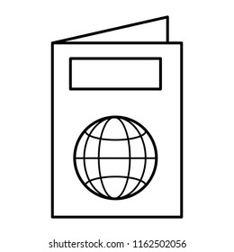 line passport id document international travel