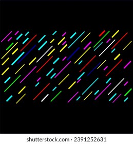 Line pattern background, colorful lines background, abstract background, black background, 