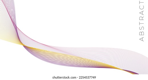 Fondo de patrón de línea. Fondo de pantalla de arte minimalista. Diseño de portada, negocio, diseño de embalaje e impresión. Ilustración vectorial. Elemento de onda abstracta para el diseño. Ecualización de la pista de frecuencia digital