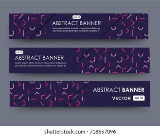 line pattern banner design