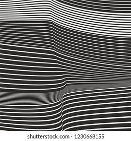 line pattern black and white stripes with effect monochrome geometric vector background art abstract texture