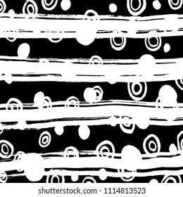 Line pattern. Brush. Vector. Grunge background.