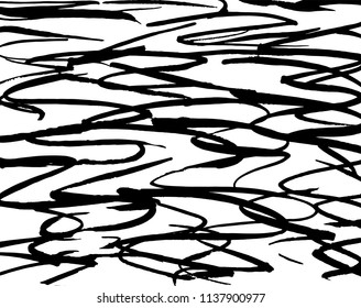 Line pattern. Brush. Vector. Grunge background.