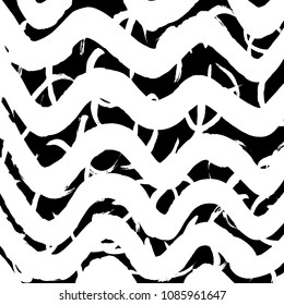 Line pattern. Brush. Watercolor. Grunge background.