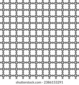 Line pattern. Classic fashion geometric design. Surface pattern for textile. Black and white.