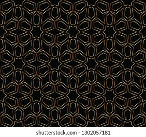 Line pattern collection, brochure, flyer in arabian style. Geometric backgrounds with repeating texture. Ethnic arabic, indian  cover. abstract classic golden,  pattern. Vector illustration   