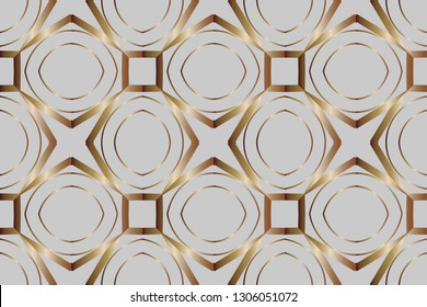Line pattern collection, brochure, flyer in arabian style. Geometric backgrounds with repeating texture. Ethnic arabic, indian  cover. abstract classic golden,  pattern. Vector illustration    