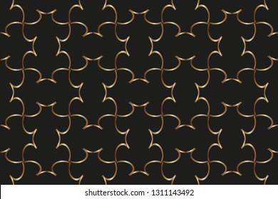 Line pattern collection, brochure, flyer in arabian style. Geometric backgrounds with repeating texture. Ethnic arabic, indian  cover. Shining illustration with lines on abstract template