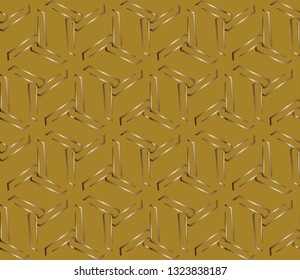 Line pattern collection, brochure, flyer in arabian style. Geometric backgrounds with repeating texture. Ethnic arabic, indian  cover. abstract classic golden,  pattern. Vector illustration    