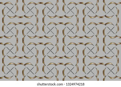 Line pattern collection, brochure, flyer in arabian style. Geometric backgrounds with repeating texture. Ethnic arabic, indian  cover. abstract classic golden,  pattern. Vector illustration    