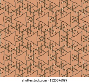 Line pattern collection, brochure, flyer in arabian style. Geometric backgrounds with repeating texture. Ethnic arabic, indian  cover. abstract classic golden,  pattern. Vector illustration    