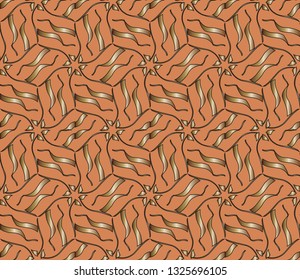 Line pattern collection, brochure, flyer in arabian style. Geometric backgrounds with repeating texture. Ethnic arabic, indian  cover. abstract classic golden,  pattern. Vector illustration    