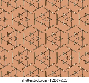 Line pattern collection, brochure, flyer in arabian style. Geometric backgrounds with repeating texture. Ethnic arabic, indian  cover. abstract classic golden,  pattern. Vector illustration    