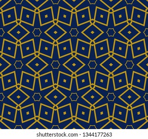 Line pattern collection, brochure, and flyer in Arabian style. Geometric backgrounds with repeating texture. Ethnic Arabic, Indian cover. Abstract classic golden, pattern. Vector illustration    