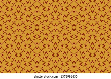 Line pattern collection, brochure, and flyer in Arabian style. Geometric backgrounds with repeating texture. Ethnic Arabic, Indian cover. Abstract classic golden, pattern. Vector illustration    