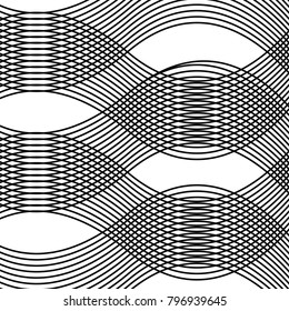 Line pattern design on a white background.