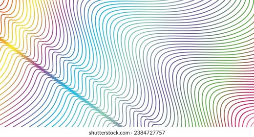 diseño de patrones de línea (color arco iris)