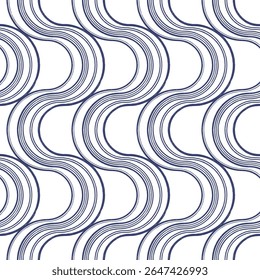 Line pattern made up of abstract curves,