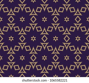 Line pattern on color background. Seamless geometric pattern. Vector illustration. For design, wallpaper, fashion, print.