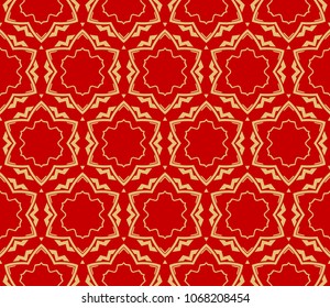 Line pattern on color background. Seamless geometric pattern. Vector illustration. For design, wallpaper, fashion, print.