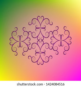 Line pattern on many colors background wallpaper design.Vector illustration.