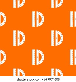 Line pattern repeat seamless in orange color for any design. Vector geometric illustration