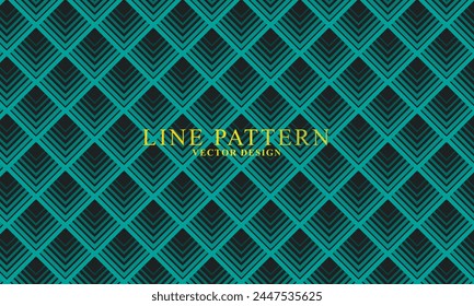 Line pattern vector design abstract geometry shape blue green cyan background wallpaper texture