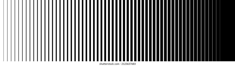 Line pattern  Vertical straight background  Black abstract texture and parallel lines from thick to thin  Vertical straight stripes  Digital velocity lines screen  Vector 